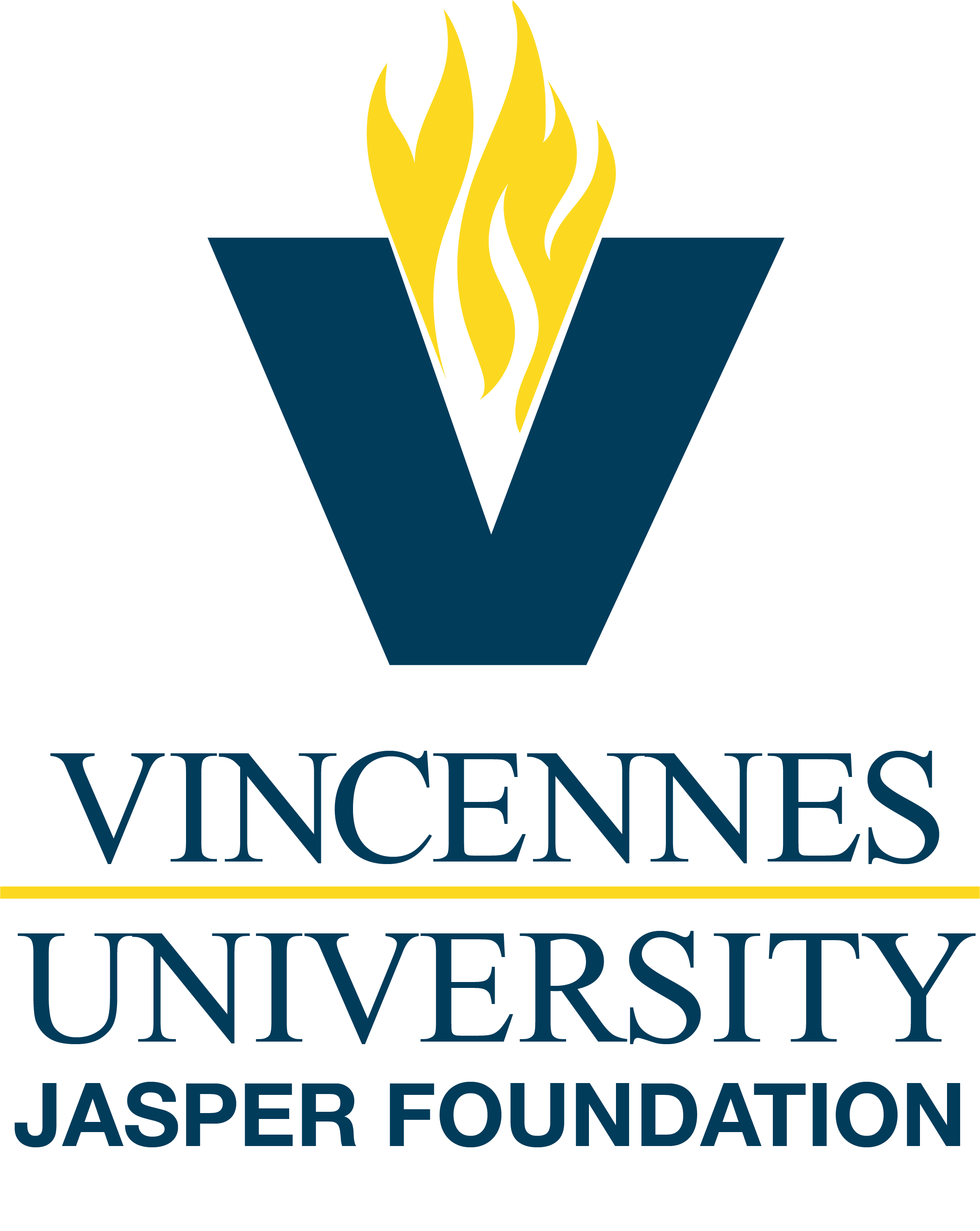 VU Jasper Foundation Vertical Logo