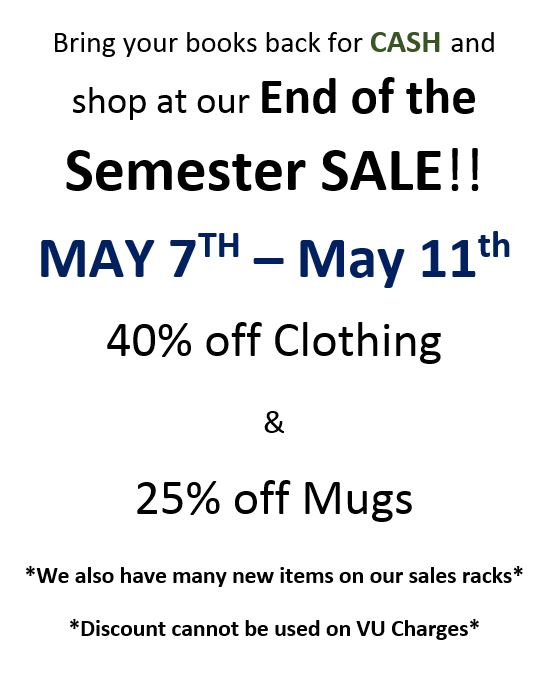 2019 End of Semester Sale